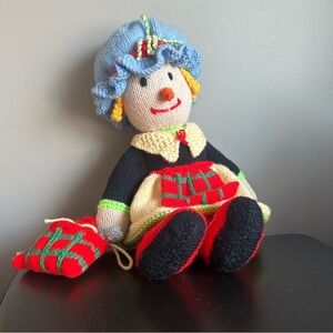 Handmade Knit Granny Knitting Doll
